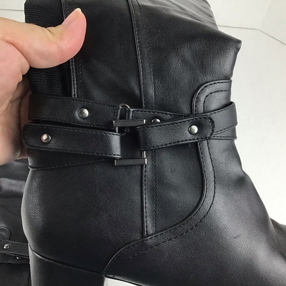 Angelina by De Blossom Black Tall “Tiffany” Boots - Picture 8 of 11